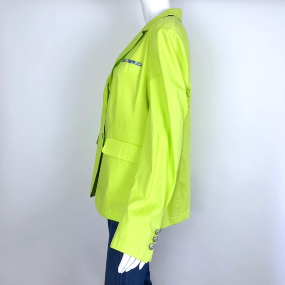 {Marc Aurel} Green Unique Nautical & Floral Jacket - Picture 5 of 8